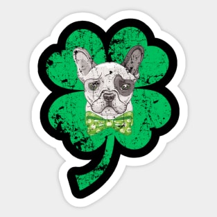 Funny Bulldog lover for irish - saint patrick best gift Sticker